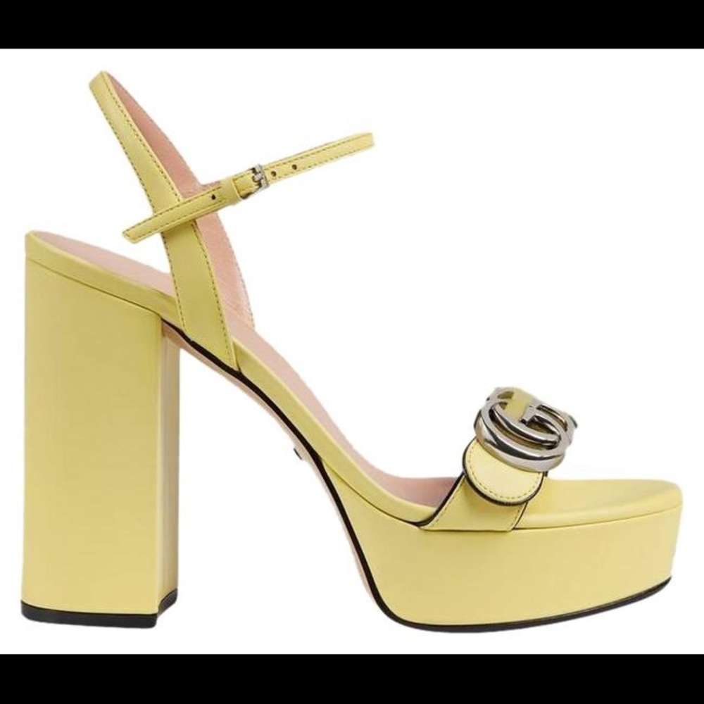 Gucci GG marmont platform sandals